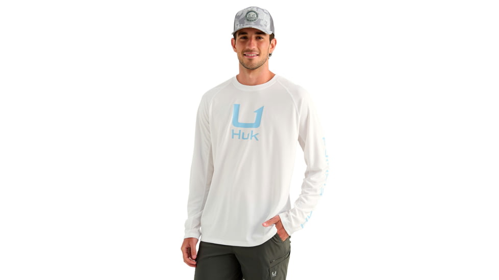 HUK Performance Fishing Icon Long Sleeve Crew - Mens
