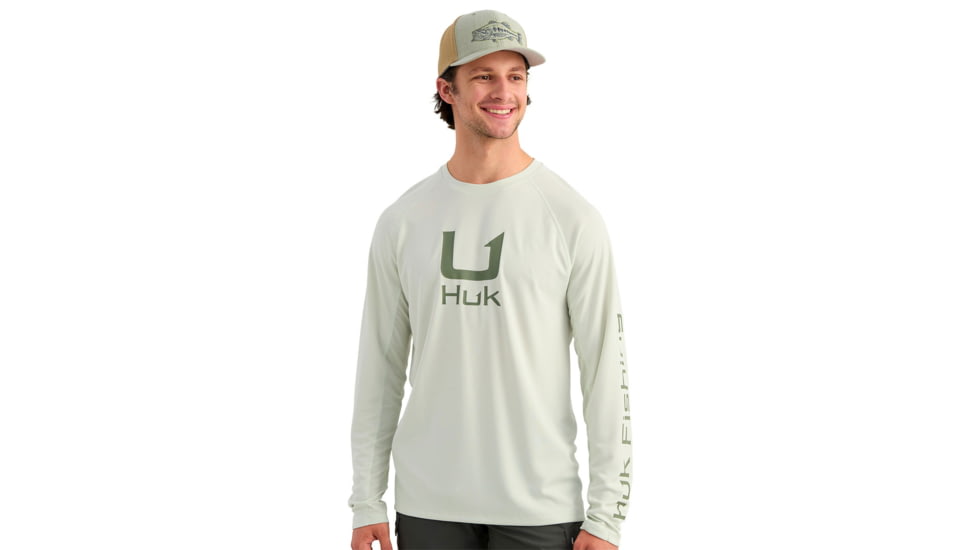 HUK Performance Fishing Icon Long Sleeve Crew - Mens