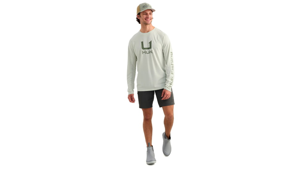 HUK Performance Fishing Icon Long Sleeve Crew - Mens