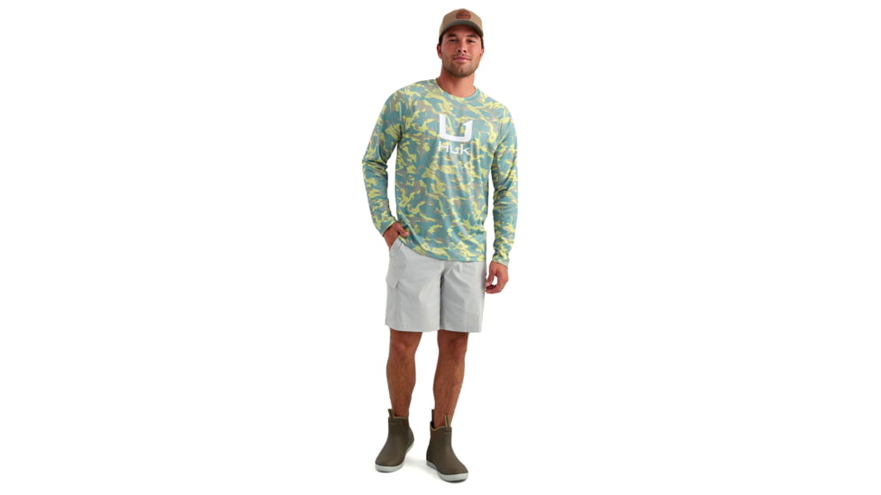 HUK Performance Fishing Icon Printed Crew - Mens