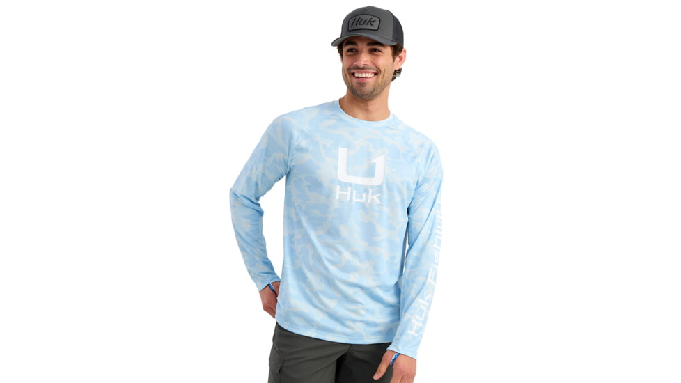 HUK Performance Fishing Icon Printed Crew - Mens