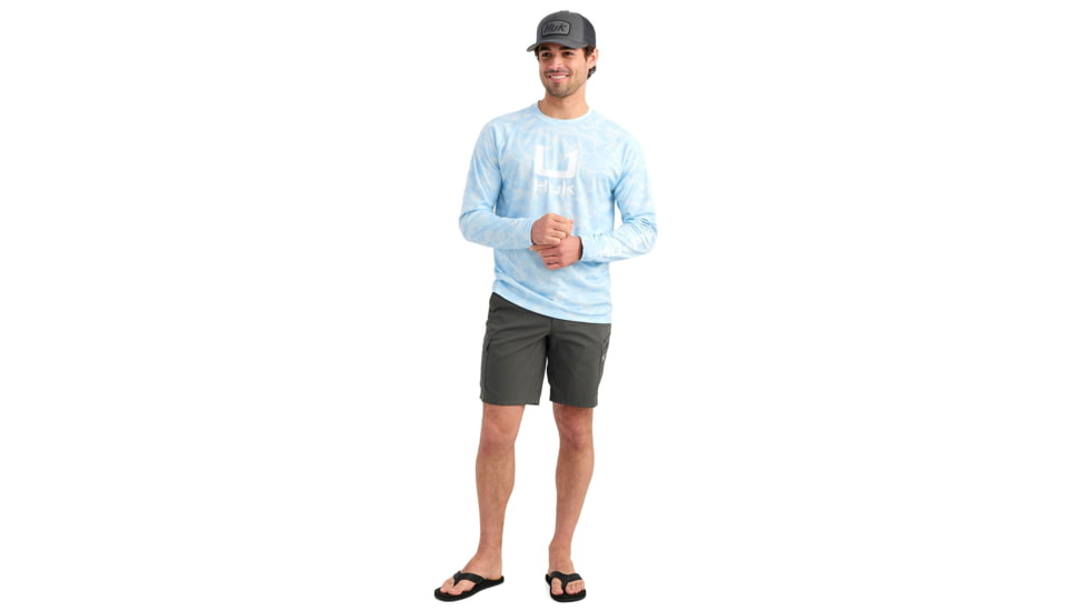 HUK Performance Fishing Icon Printed Crew - Mens