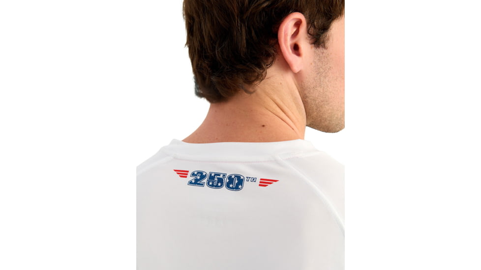 HUK Performance Fishing Pursuit Americana Fill Long Sleeve Crew - Men's, White, Large, H1200753-100-L