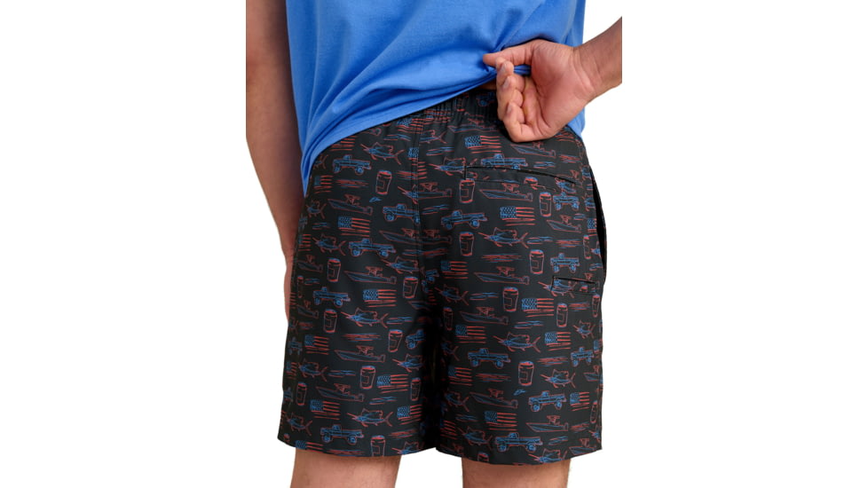 HUK Performance Fishing Pursuit Kc Printed Volley Short - Mens