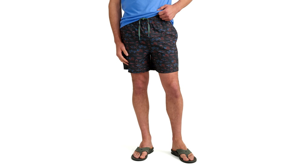 HUK Performance Fishing Pursuit Kc Printed Volley Short - Mens