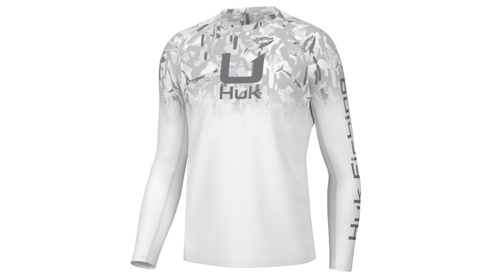 HUK Performance Fishing KC Icon Apex Vert Fade - Mens, White, M, H1200586-100-M