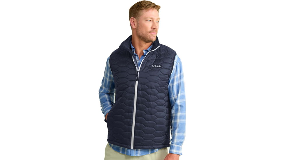 HUK Performance Fishing Scale Vest - Mens, Naval Academy, Extra Large, H4000157-413-XL