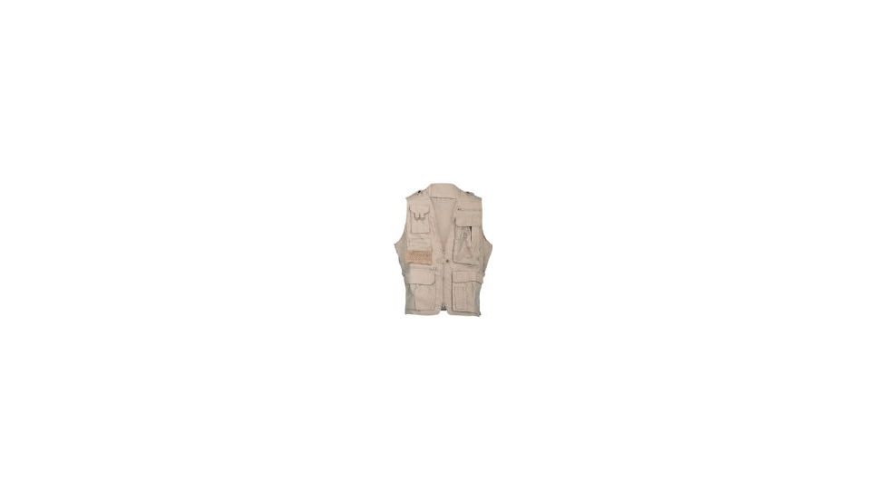 Humvee Photo Safari Vest, Khaki, L HMV-VS-K-L