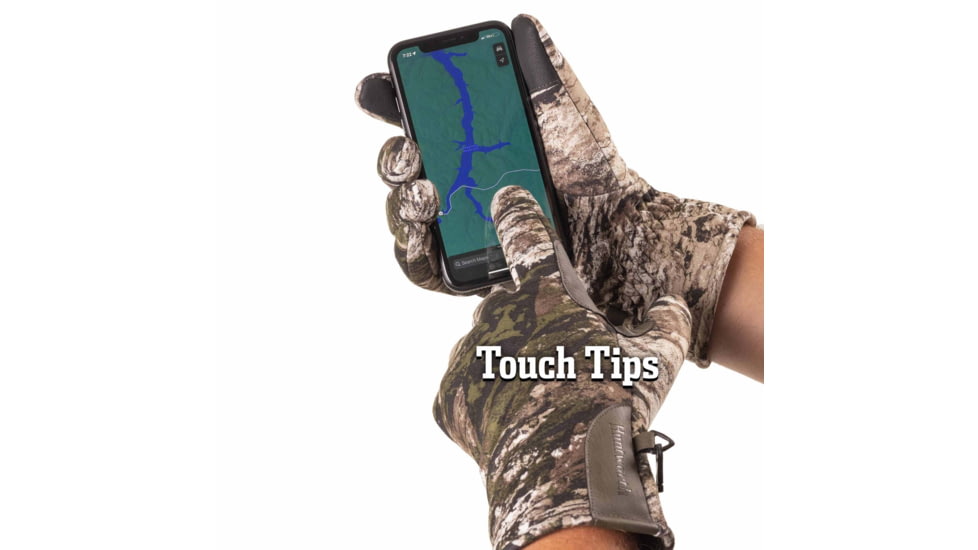 Huntworth Barrow Heat Boost Windproof Softshell Hunting Glove - Mens, Tarnen, Extra Large, E-1433-TRN-XL