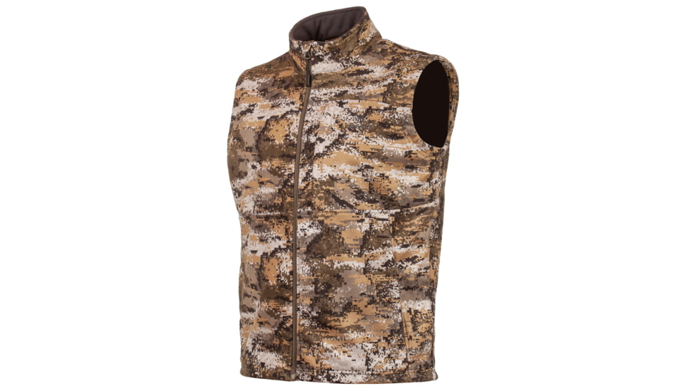 Huntworth Elkins Mid Weight Windproof Soft Shell Vest Waffle Fleece Interior - Mens, Disruption, 2XL, E-9502-DC-2XL