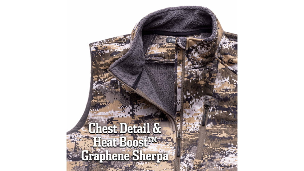 Huntworth Saskatoon Heat Boost Heavyweight Windproof Softshell Vest - Mens, Disruption, 4XL, E-9544-DC-4XL