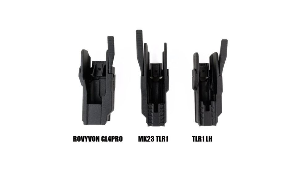 Hush Holsters Streamlight TLR-1 HL-X Nylon Mid Ride OWB Belt Holster, Right Hand, Black, TLR1HLX-RH-RF-MR-00