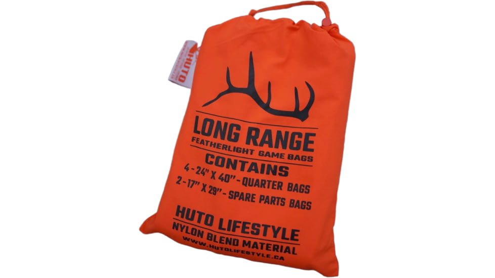 Huto Lifestyle Long Range Game Bag Set, 6 Bags, Orange, GM-BG-LNGRANGE
