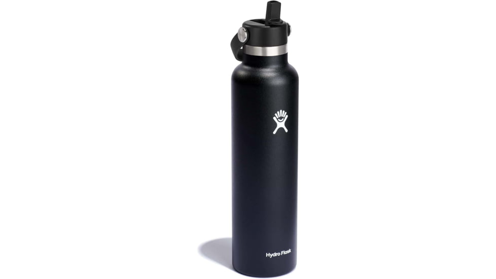 Hydro Flask 24oz Standard Flex Straw Cap Standard Mouth, Black, S24FS001