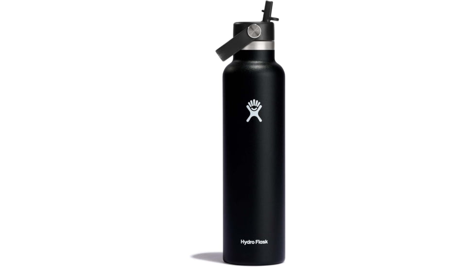 Hydro Flask 24oz Standard Flex Straw Cap Standard Mouth, Black, S24FS001