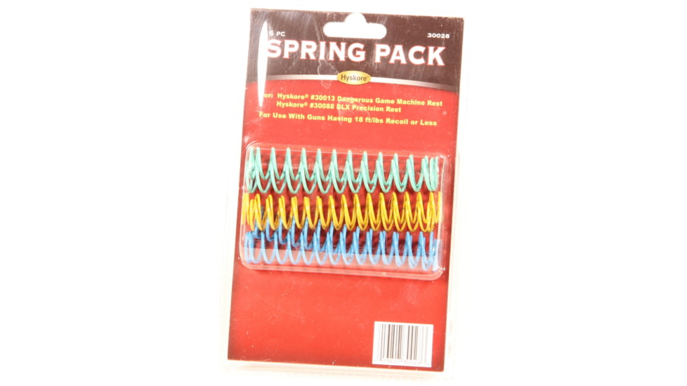 Hyskore Spring Pack for Dangerous Game Machine Rest/DLX Precision Rest, Set of 6, Various, 30028