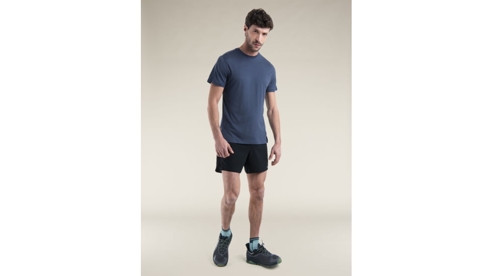 Icebreaker 150 MerinoFine Ace SS T-Shirt - Mens, Graphite, Medium, IB0A56X8884M