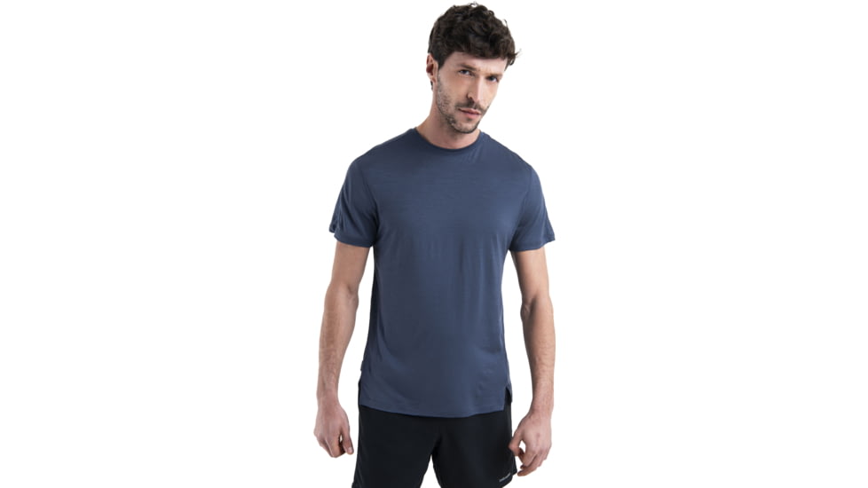 Icebreaker 150 MerinoFine Ace SS T-Shirt - Mens, Graphite, Medium, IB0A56X8884M