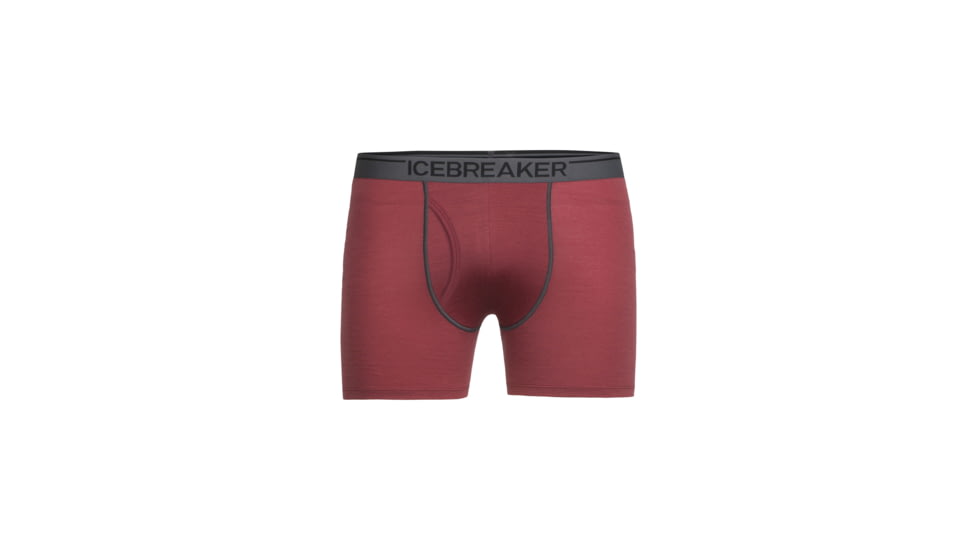 Icebreaker Anatomica Boxers w Fly, Vintage Red, M, 103030605M