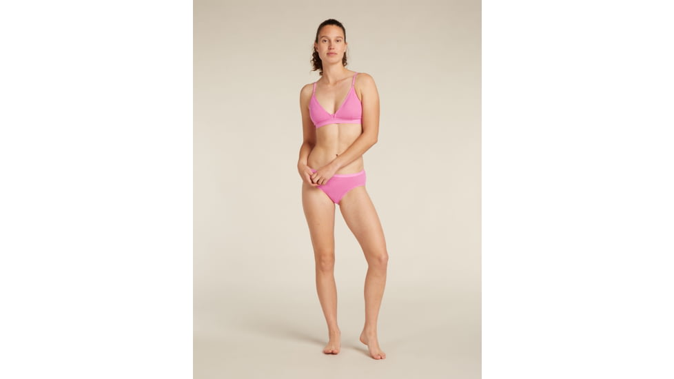Icebreaker Merino 150 Siren Bra w/ Inserts - Womens, Pop, Extra Small, IB1047080A8XS