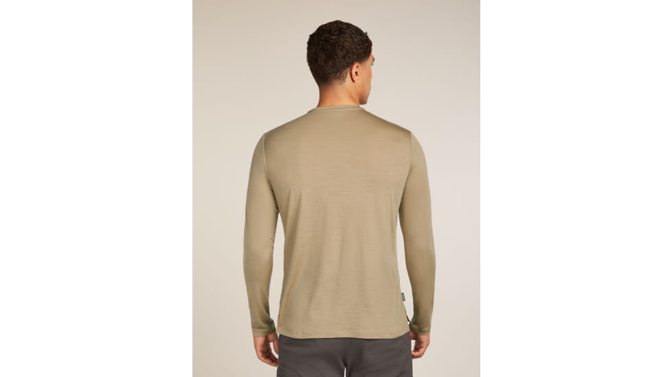 Icebreaker Merino Blend 125 Cool-Lite Sphere Long Sleeve Tee - Mens, Flagstone, Large, IB0A56ZL0GXL