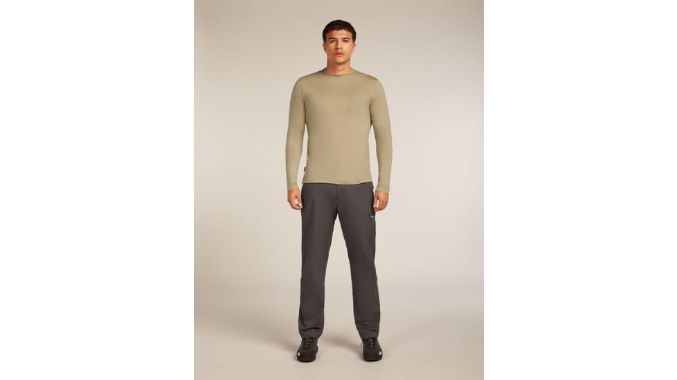 Icebreaker Merino Blend 125 Cool-Lite Sphere Long Sleeve Tee - Mens, Flagstone, Large, IB0A56ZL0GXL
