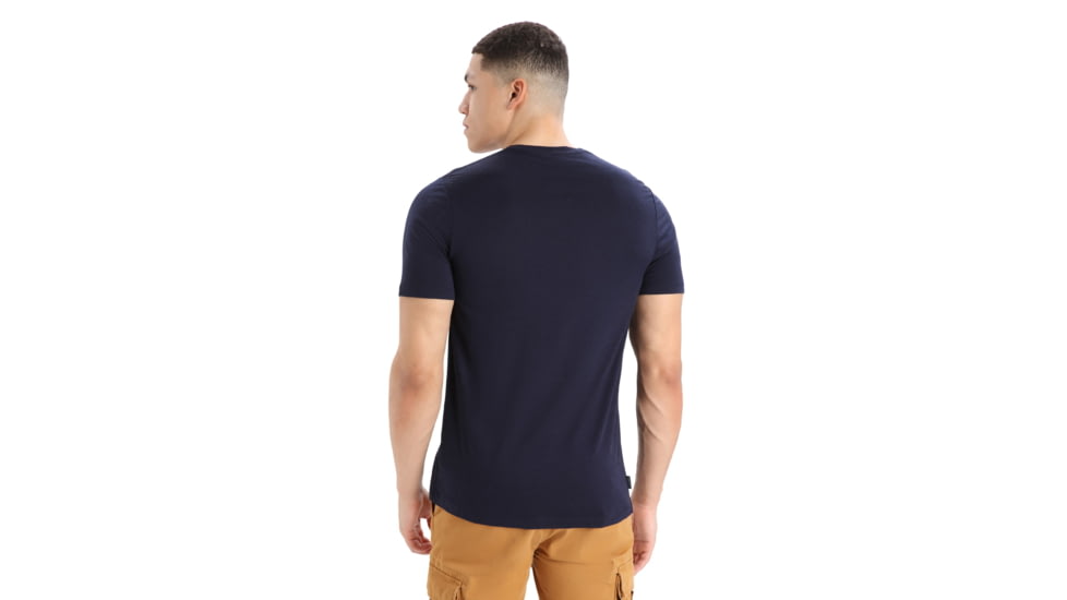 Icebreaker Tech Lite II Short Sleeve Skiing Yeti T-Shirt - Mens, Midnight Navy, 2XL, IB0A56IM401XXL