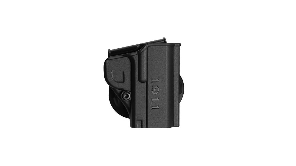 IMI Defense One Piece Polymer OWB Paddle Holster, Colt Officer's ACP, Black, Right, IMI-Z8080BLACK