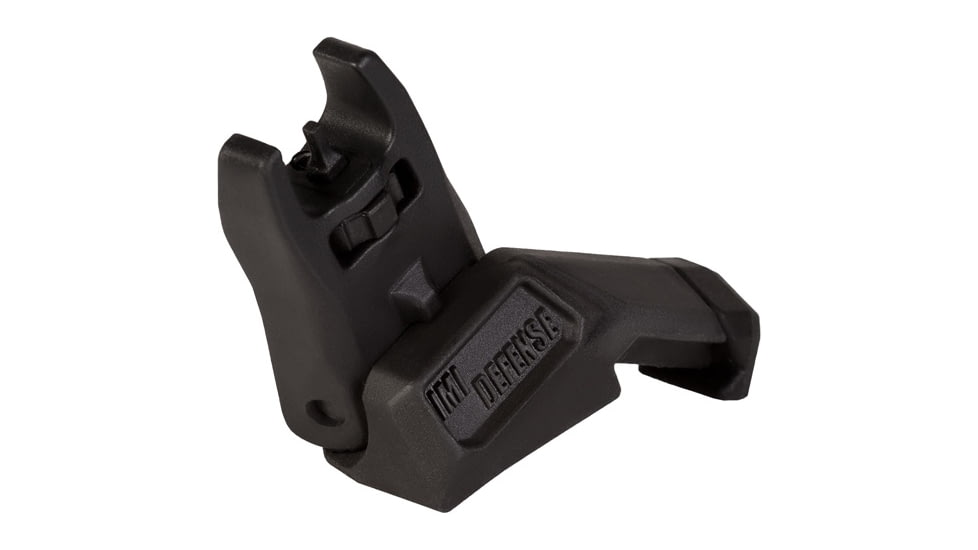 IMI Defense TFS Polymer Front Flip Up Sight, 45 Degrees Offset, Black, 14640
