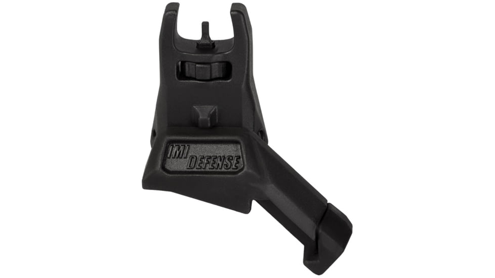 IMI Defense TFS Polymer Front Flip Up Sight, 45 Degrees Offset, Black, 14640