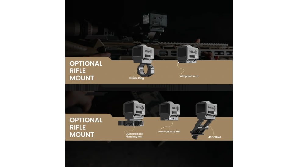 InfiTac FML19 2x Thermal Imaging Rifle Scope, 384x288, 60Hz, Black, FML19