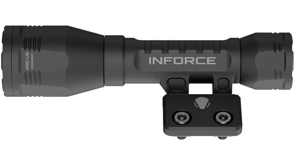 INFORCE ARC 650-Lr-M Rechargeable 18650 Li-Ion 1400 Lumens LED Flashlight Kit w/Mount, Black, IF71016