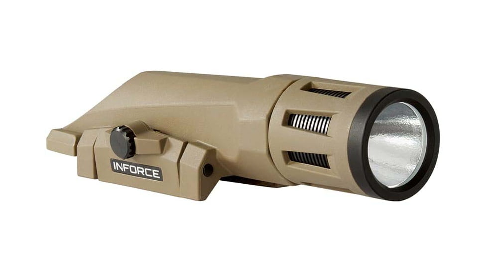 INFORCE WMLX Multifunction LED Weapon Mounted Light, 123A Lithium, White, 800 Lumens, Flat Dark Earth, WX-06-1