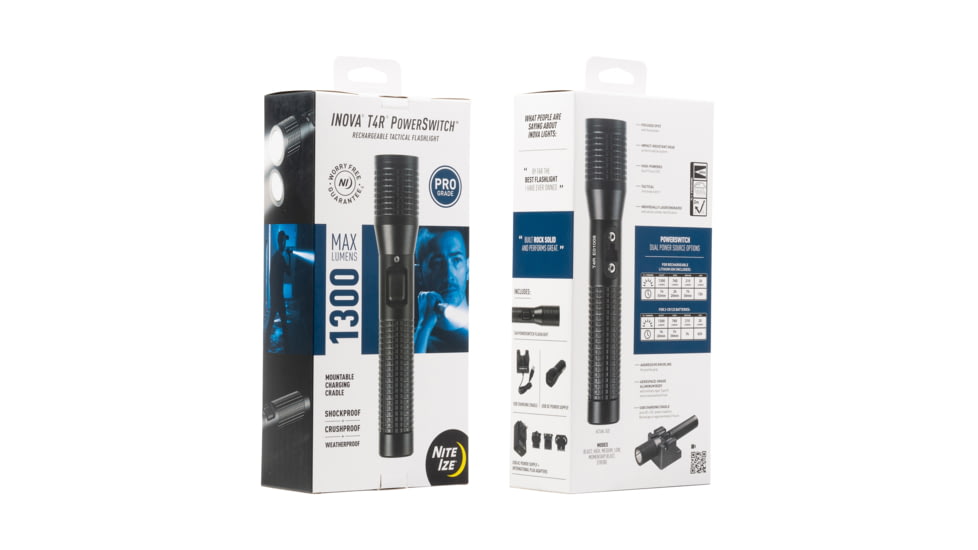 INova T4R Tactical/Police LED Light, T4RE-01-R8