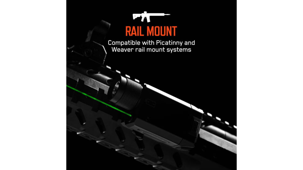 IPROTEC IPRMLT0002 RM600LSR Rail Mount Light Green Laser 600 Lum