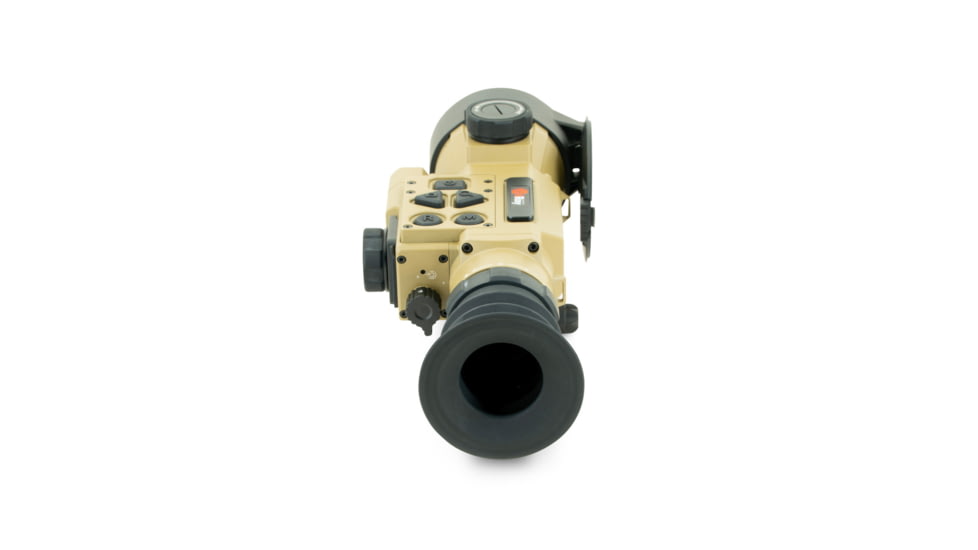 IRAYUSA Hybrid Compact, Thermal Sight, 3.5X Magnification, 50mm Objective, Multiple Reticles, 1440x1080 AMOLED Display, Cerakote Finish, Tan, IRAY-HCH50R