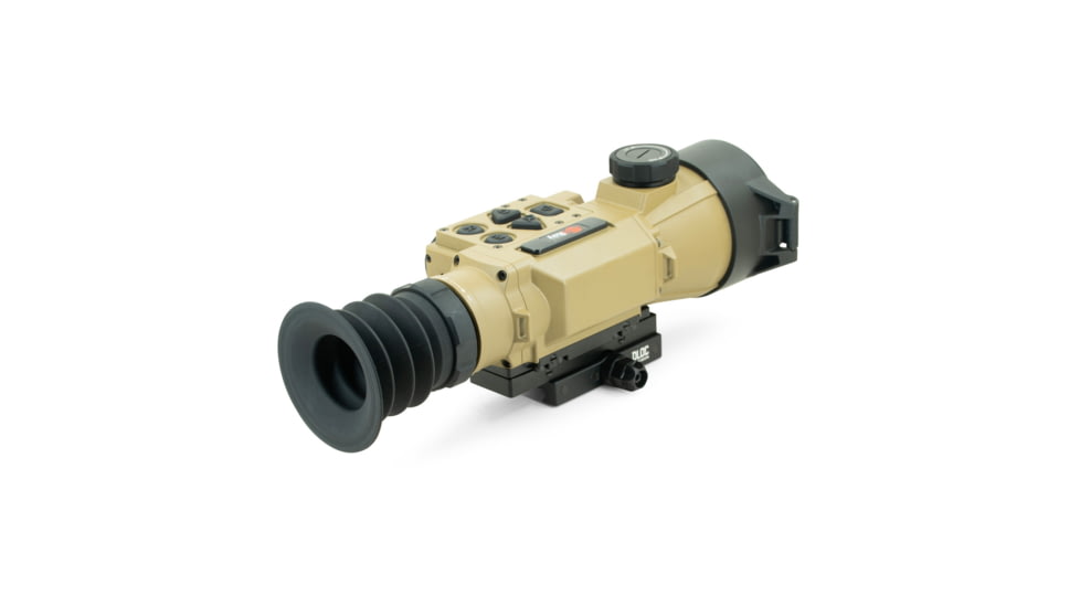 IRAYUSA Hybrid Compact, Thermal Sight, 3.5X Magnification, 50mm Objective, Multiple Reticles, 1440x1080 AMOLED Display, Cerakote Finish, Tan, IRAY-HCH50R