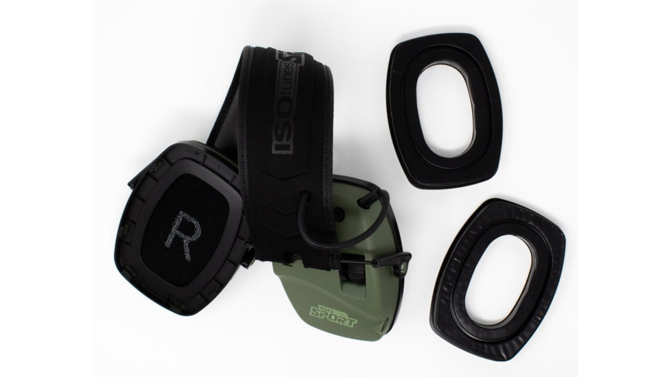 ISOtunes Sport Gel Cup Earmuff Cushions, Green, Universal, IT-89