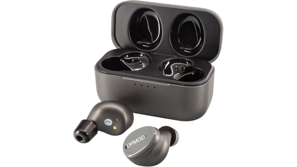 ISOtunes Sport OPMOD CALIBER True Wireless Tactical Earbuds w/ Bluetooth, 25 NRR, Wolf Gray, Universal, IT-17OPGR