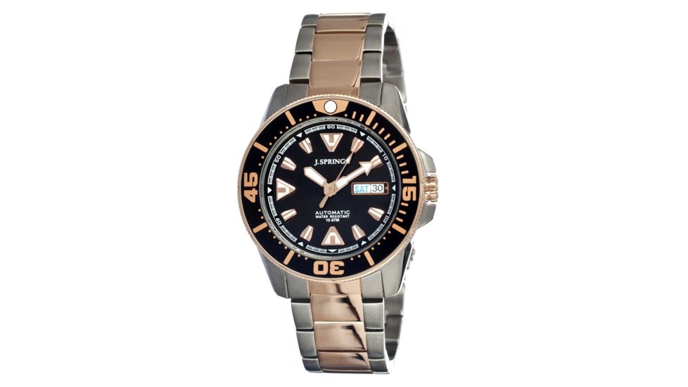J. Springs Beb089 Automatic Mens Watch, Black JSPBEB089
