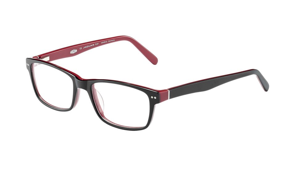 Jaguar Spirit 31700 Bifocal Prescription Eyeglasses, Matte Black/Red Frame, JG317006852BI
