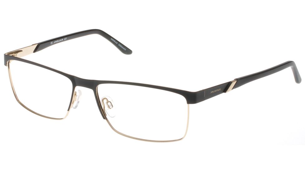 Jaguar Spirit 33578 Progressive Prescription Eyeglasses, Black/Gold Frame, JG335786100PR