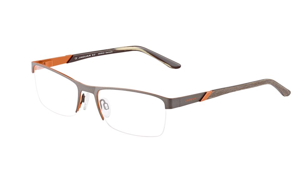 Jaguar Spirit 33579 Progressive Prescription Eyeglasses, Brown/Orange Frame, JG335791013PR