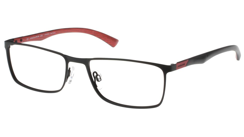 Jaguar Spirit 33580 Progressive Prescription Eyeglasses, Black/Red Frame, JG335801024PR
