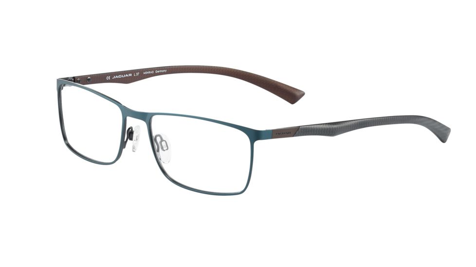 Jaguar Spirit 33580 Progressive Prescription Eyeglasses, Petrol/Brown Frame, JG335801027PR
