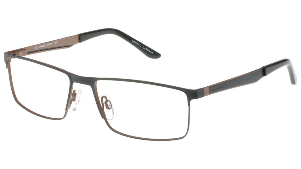 Jaguar Spirit 33585 Progressive Prescription Eyeglasses, Green/Brown Frame, JG335851075PR