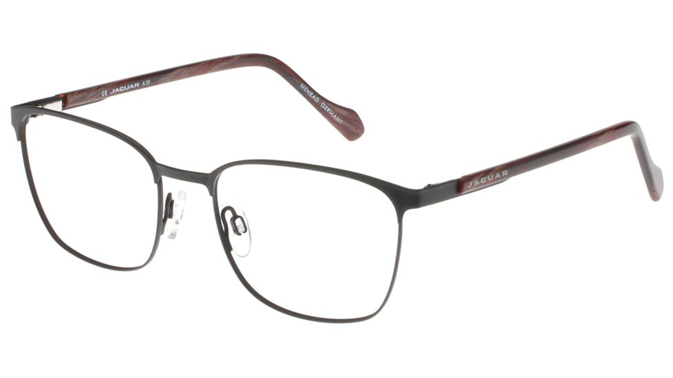 Jaguar Spirit 39340 Bifocal Prescription Eyeglasses, Black/Burgundy Horn Frame, JG393406100BI