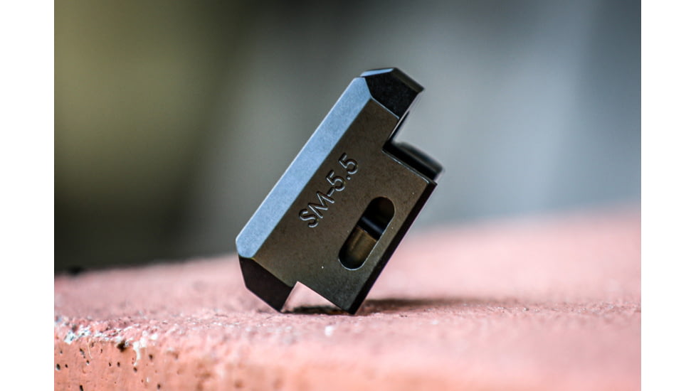 JMac Customs AB-9R Arm Bar with Brace Adapter for 5.5mm Folding AKs, 9in, Rise, Black, AB-9R+AB-BA+SM-5.5