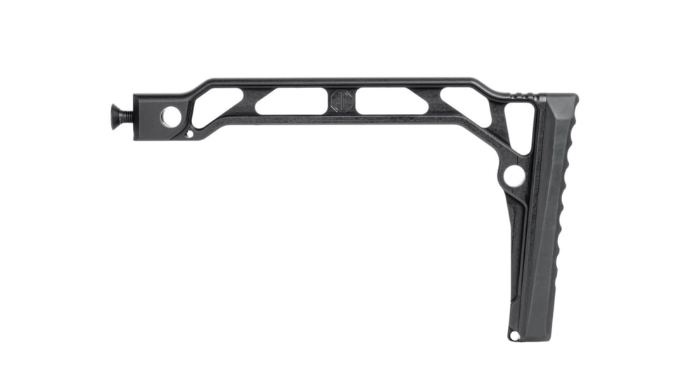 JMac Customs SS-8RP Skeleton Stock 8'' w/ Rise, Black, SS-8RP