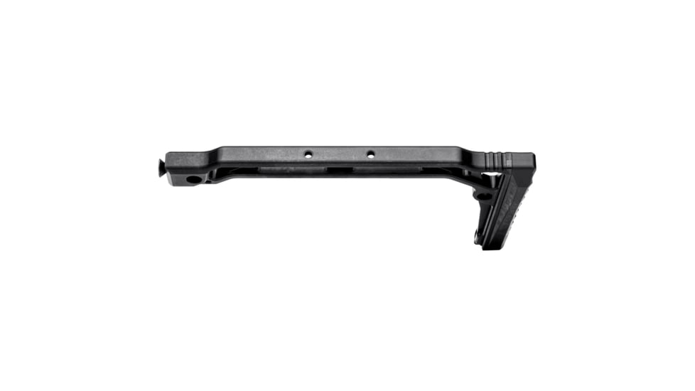 JMac Customs SS-9RP Stock 5.5mm Folding Aks w/Rubber Butt Pad, Black, SS-9RP+5.5